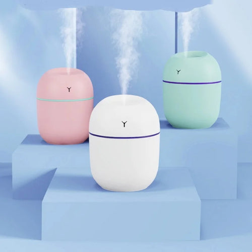 Portable USB Aromatherapy Humidifier – Ultrasonic Mist Diffuser with LED Night Light
